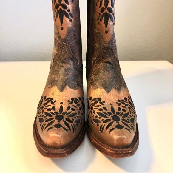 New CIRCLE G Embroidered Boho Line Dance Cowgirl Boots 6.5 MSRP $200 - Picture 6 of 10